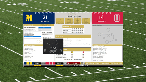 Draft Day Sports: College Football 2019 Screenshot