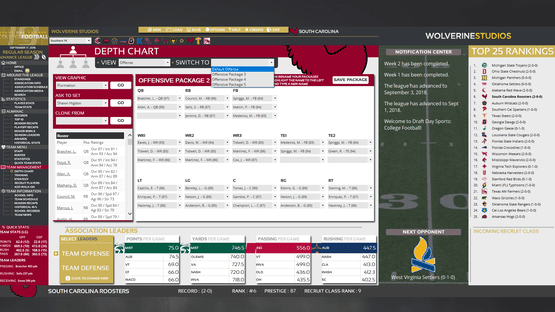 Draft Day Sports: College Football 2019 Screenshot