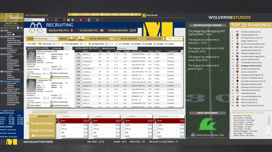 Draft Day Sports: College Football 2019 Screenshot