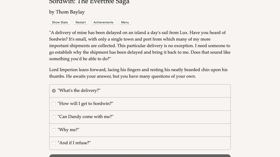Sordwin: The Evertree Saga Screenshot