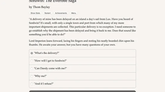 Sordwin: The Evertree Saga screenshot 1