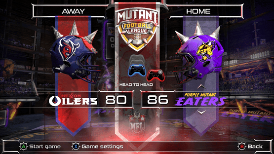 Mutant Football League: Purple Oil Pack Screenshot