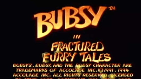 Bubsy in Fractured Furry Tales Screenshot