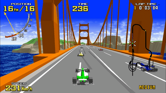 Sega Ages Virtua Racing Screenshot