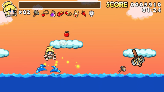 Wonder Boy Returns Remix Screenshot