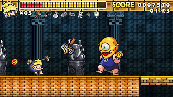 Wonder Boy Returns Remix Screenshot
