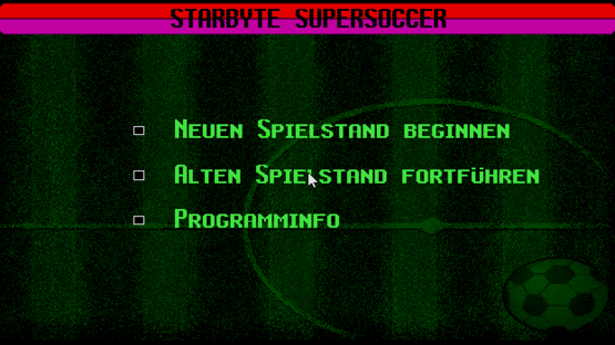 Starbyte Super Soccer Screenshot