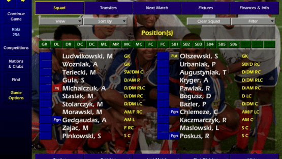 Championship Manager: Season 00/01 Screenshot