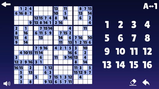 Sudoku 9x16x25 screenshot 1