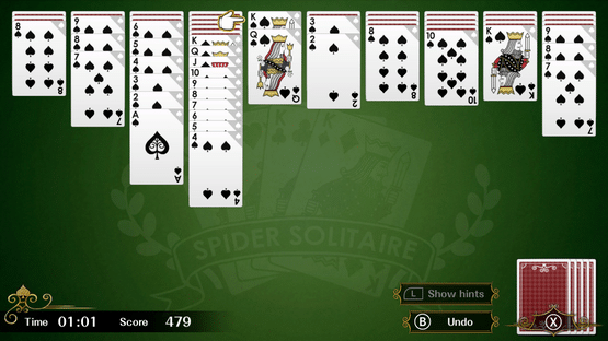 Spider Solitaire F Screenshot