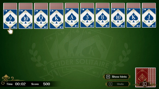 Spider Solitaire F Screenshot