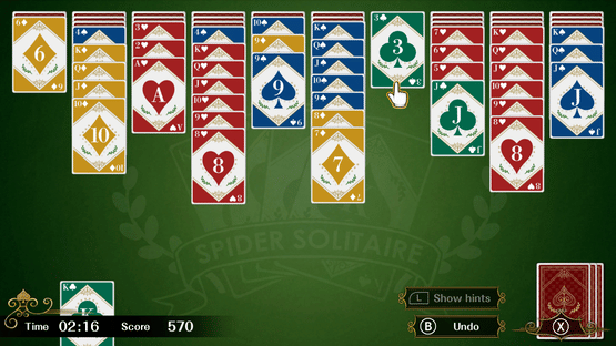 Spider Solitaire F Screenshot