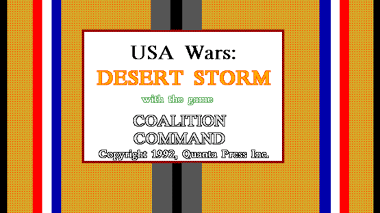 Desert Storm with Coalition Command Screenshot