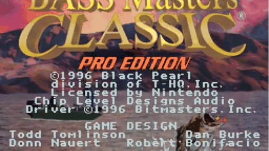 Bass Masters Classic: Pro Edition Screenshot