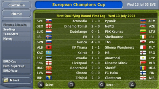 Football Manager Handheld Screenshot