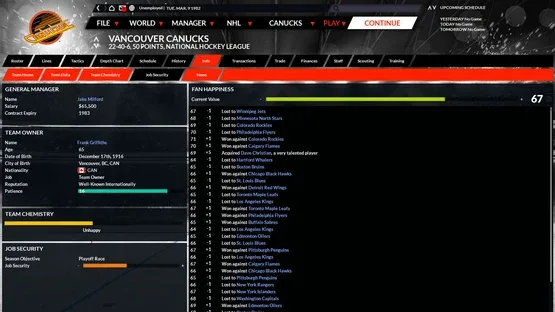 Franchise Hockey Manager 6 screenshot 2