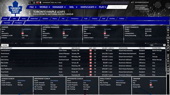 Képernyőkép erről: Franchise Hockey Manager 6