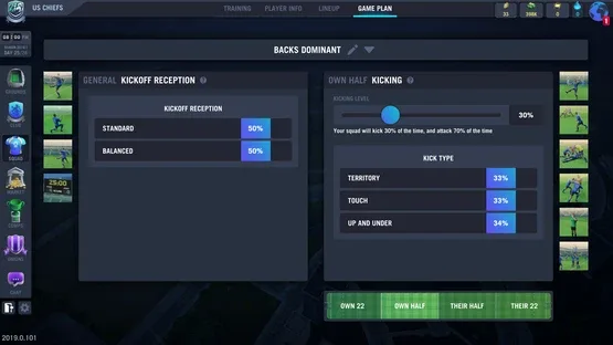 Blackout Rugby Manager screenshot 5