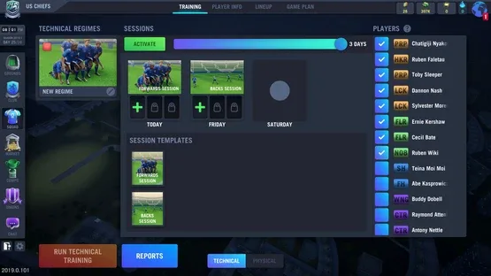 Blackout Rugby Manager screenshot 4