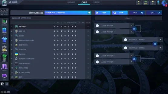 Blackout Rugby Manager screenshot 1
