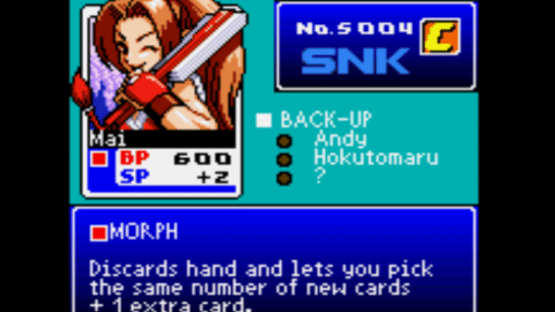 SNK vs. Capcom Card Fighters' Clash - SNK Card Fighter's Version Screenshot