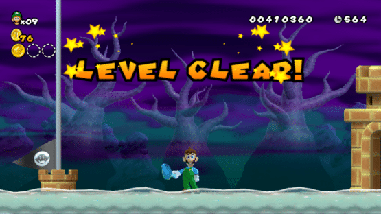 Newer Super Luigi Wii Dark Moon Screenshot