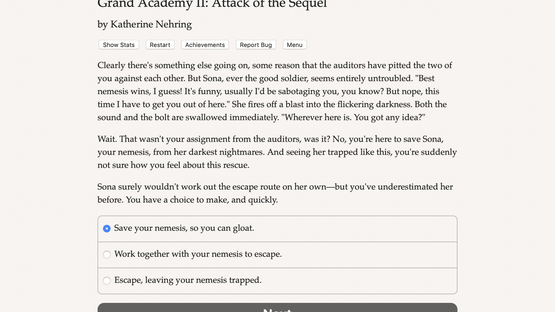 Grand Academy II: Attack of the Sequel Screenshot
