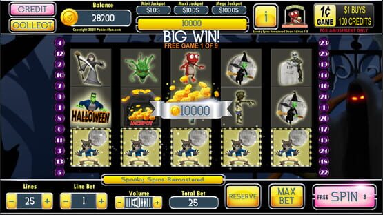 Spooky Spins Remastered - Casino Slot Simulations screenshot 2
