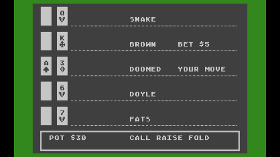 Five Card Stud Poker Screenshot