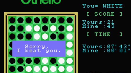 Computer Othello Screenshot