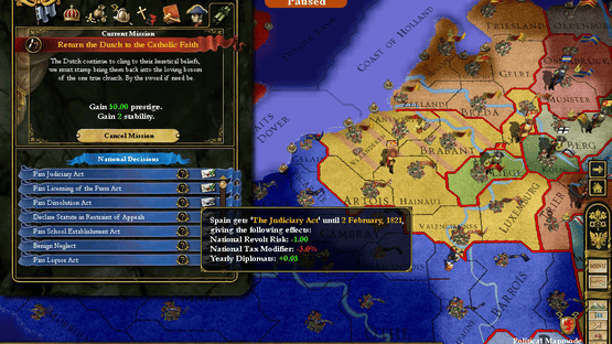 Europa Universalis III: In Nomine Screenshot