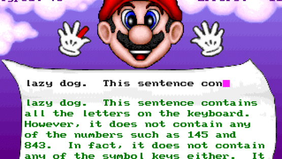 Mario Teaches Typing 2 Screenshot