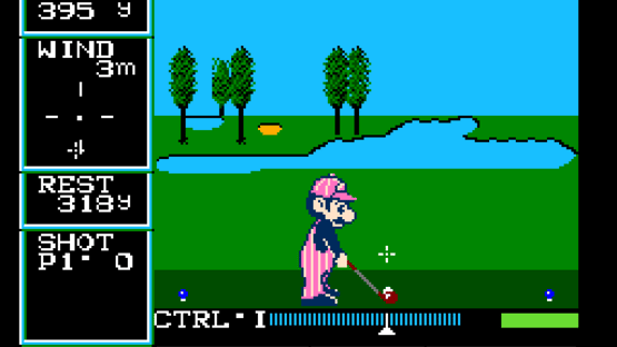 Family Computer Golf: U.S. Course Screenshot