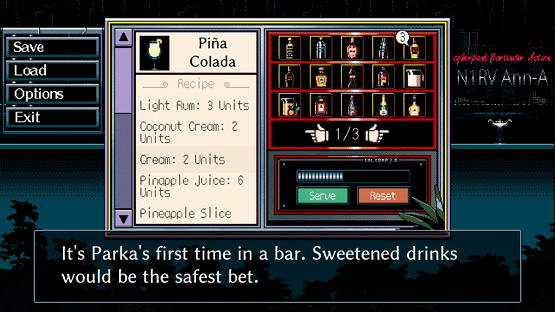 N1RV Ann-A: Cyberpunk Bartender Action Screenshot