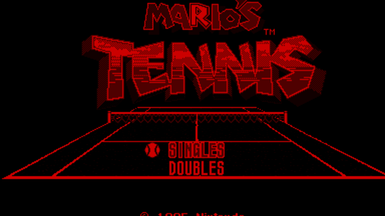 Mario's Tennis Screenshot