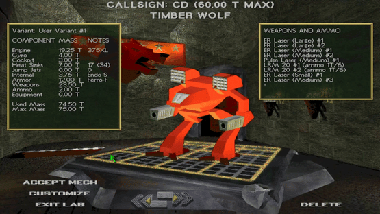 MechWarrior 2: 31st Century Combat Screenshot