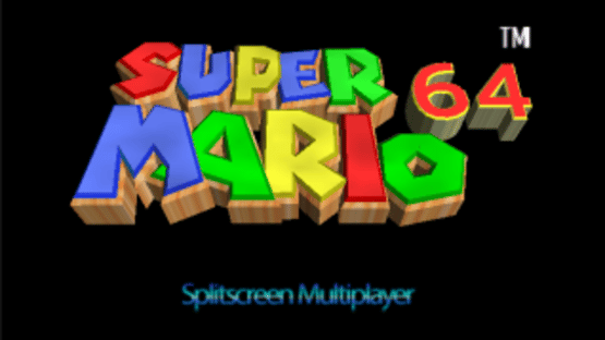 Super Mario 64 Splitscreen Multiplayer Screenshot