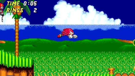 Knuckles the Echidna in Sonic the Hedgehog 2 Screenshot