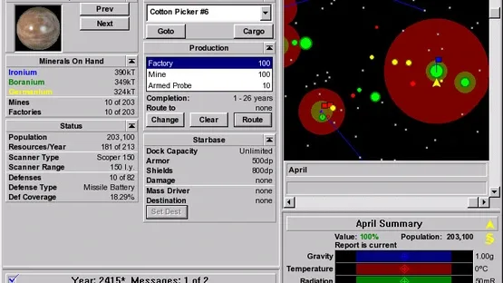 Stars! screenshot 2