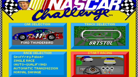 Bill Elliott's NASCAR Challenge Screenshot