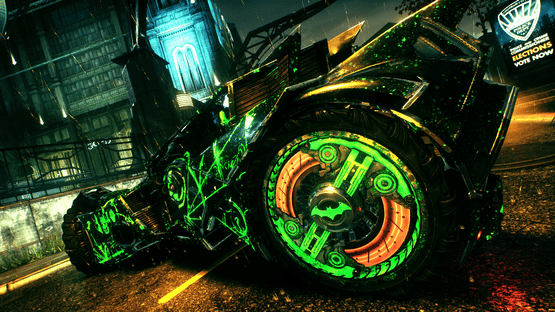 Batman: Arkham Knight - Riddler Themed Batmobile Skin Screenshot