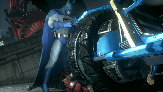 Batman: Arkham Knight - 1970s Batman Themed Batmobile Skin Screenshot