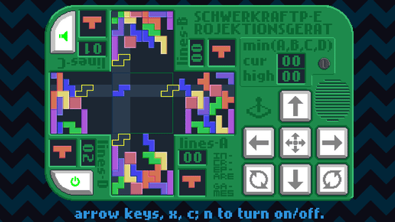 Schwerkraftprojektionsgerät Screenshot