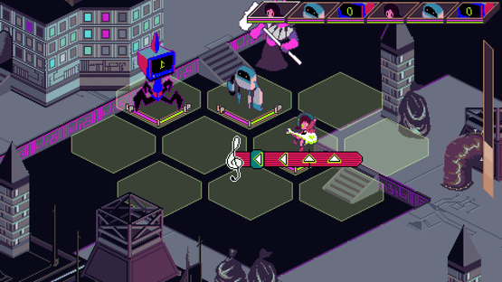 Keylocker: Turn Based Cyberpunk Action Screenshot