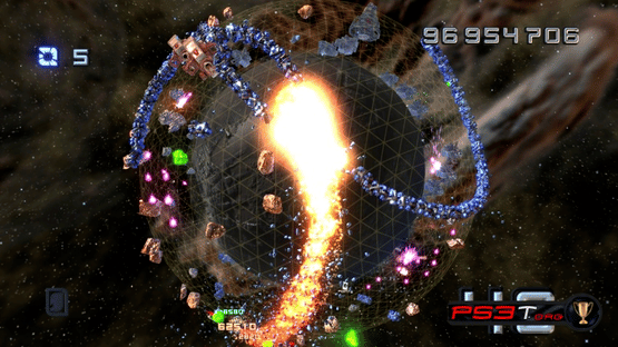 Super Stardust HD Impact Mode Screenshot