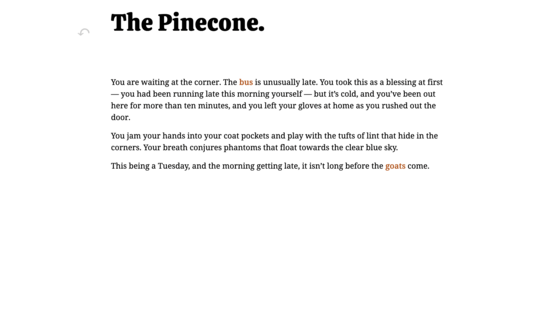 The Pinecone Screenshot