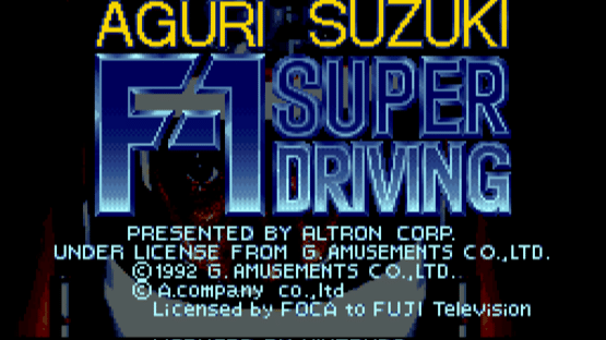 Aguri Suzuki F-1 Super Driving Screenshot