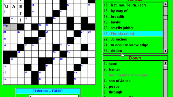 Crosswords & More for Windows Screenshot