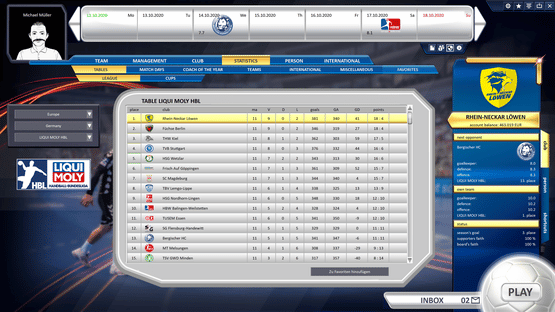 Handball Manager 2021 Screenshot