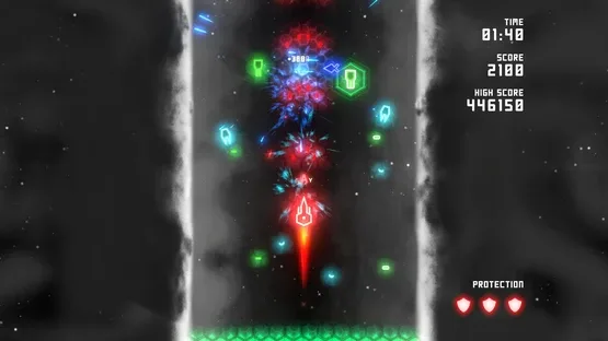 Neon Ships: The Type'em Up Shooter gameplay screenshot 6